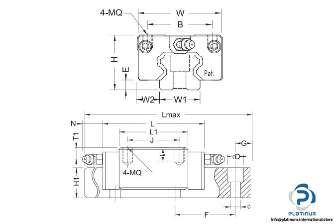 ABBA BRC30LR LINEAR GUIDEWAY BLOCK_ABBA BRC 30 LR