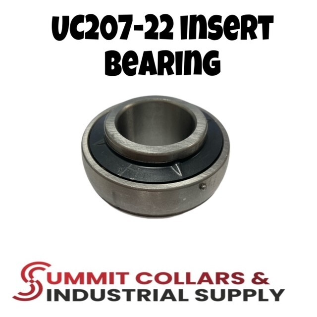 UC207-22 Insert Bearing 1-3/8″ Re-lube with Set Screws (Qty 1)