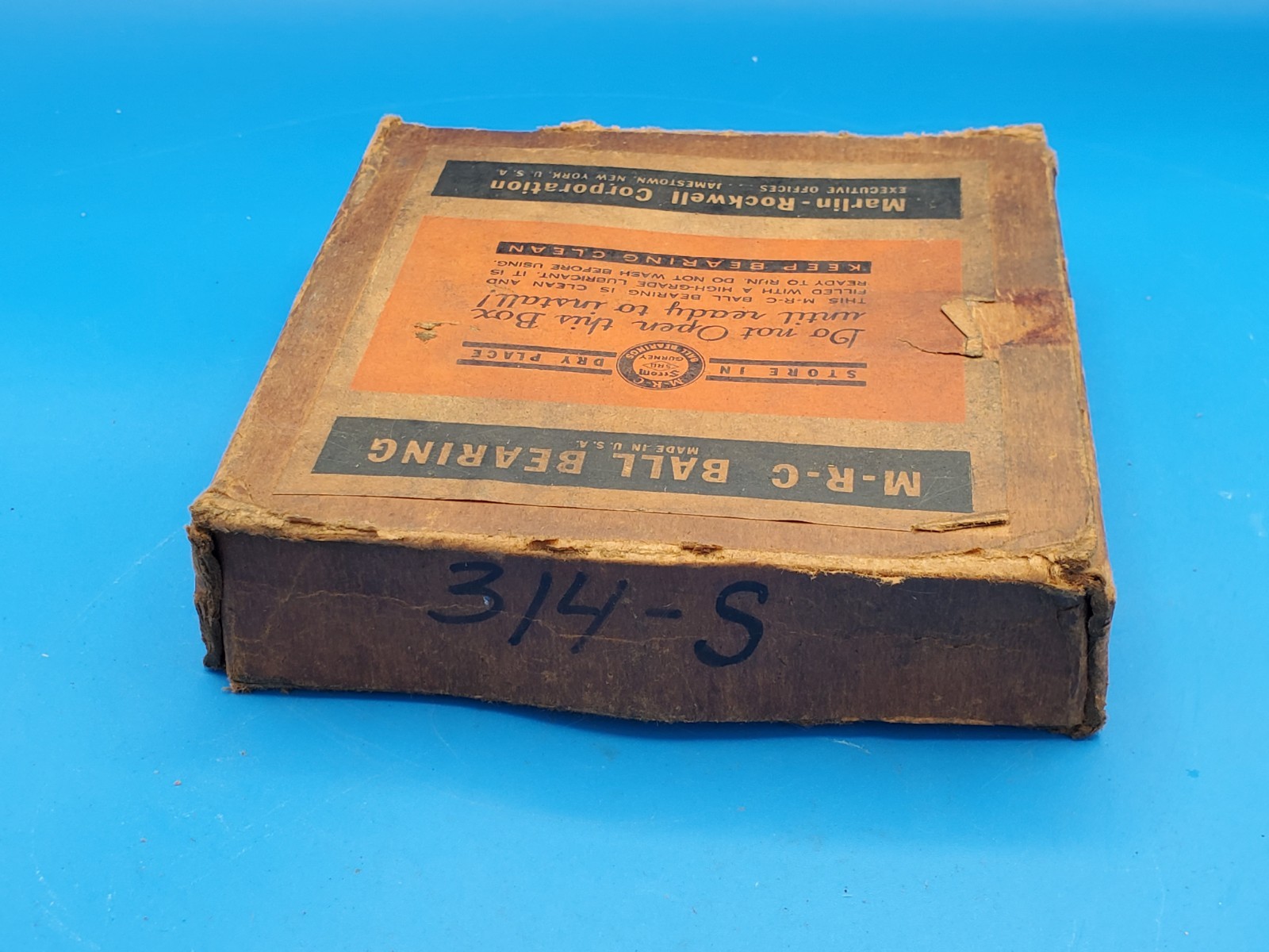 Marlin Rockwell Corporation MRC 314S Bearing – Made in USA – New Old Stock (NOS)