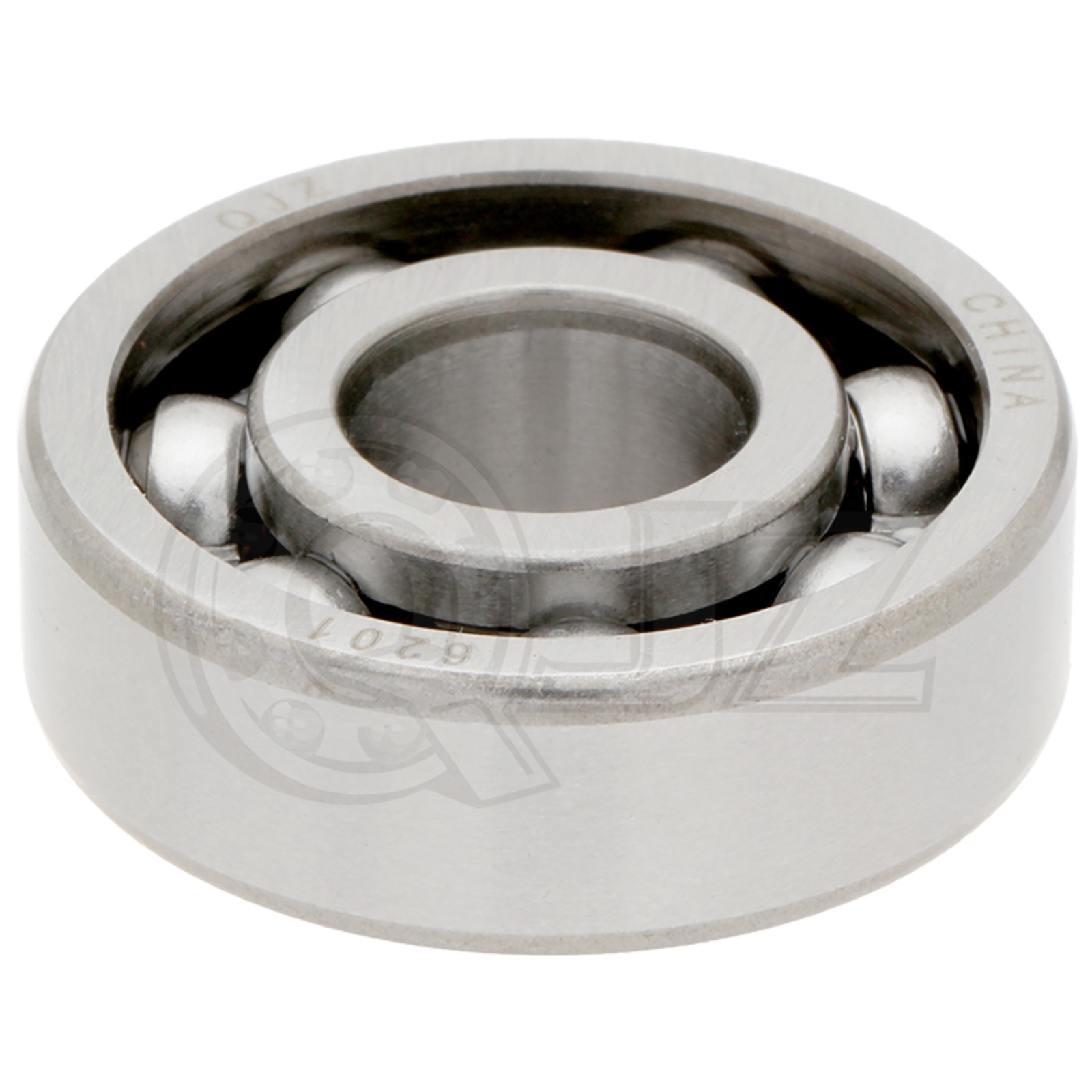 [Qty.2] 6201-OPEN Radial/Deep Groove Ball Bearing [12mm ID x 32mm OD x 10mm W]
