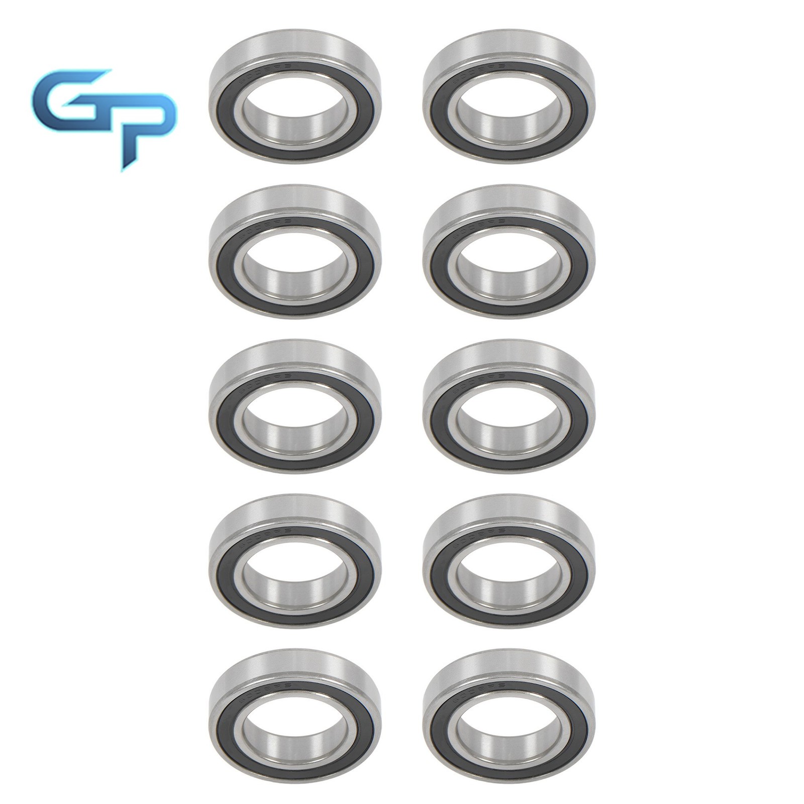10pcs 6008-2RS 40x68x15mm Bearings Rubber Sealed Complete Set