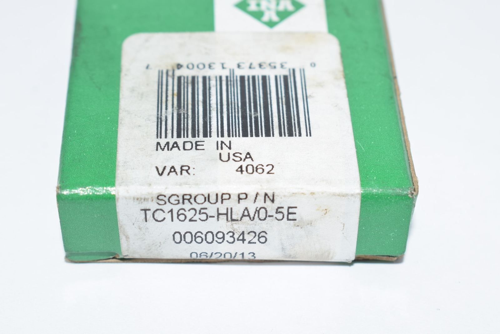 Lot of 2 NEW INA TC1625-HLA/0-5E Bearings 006093426