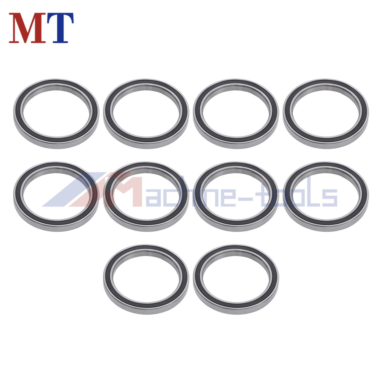 Pre-Lubricated 6810-2RS Bearings 10pcs 50x65x7mm Double Rubber Seals