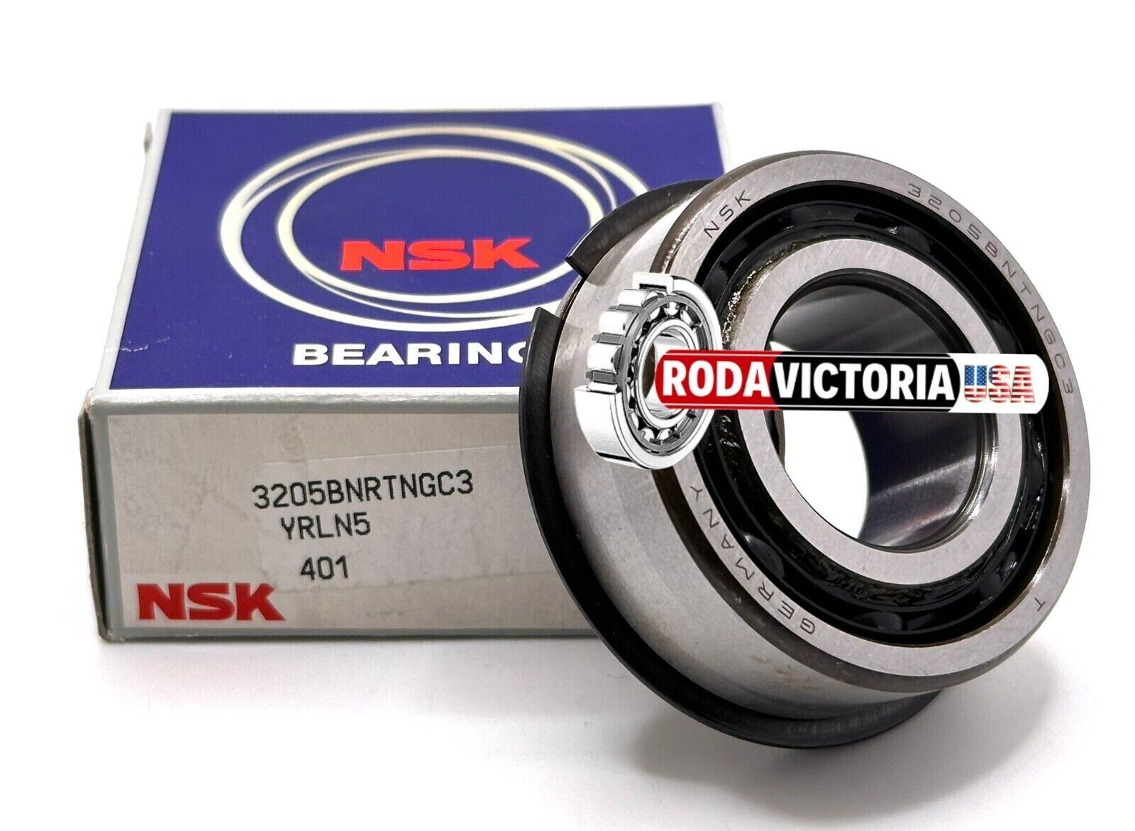 NSK 3205 NR TNG C3 ANGULAR CONTACT BEARING + SNAP RING 25x52x20,6 mm 5205 NR
