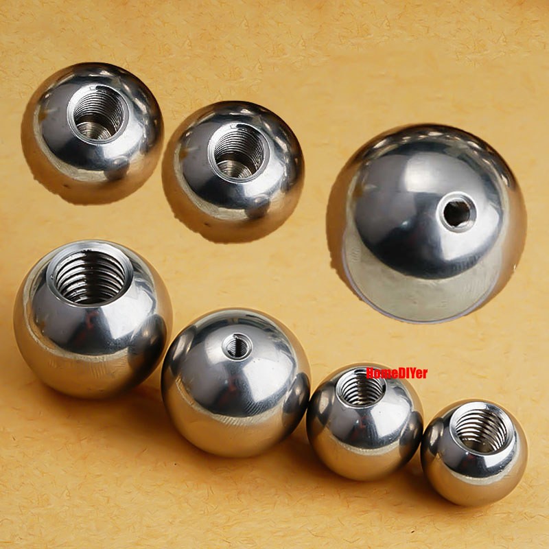 Round Ball 304 Stainless Steel Blind Hole Balls Threaded M2 M3 M4-M12 Ø 5mm~25mm
