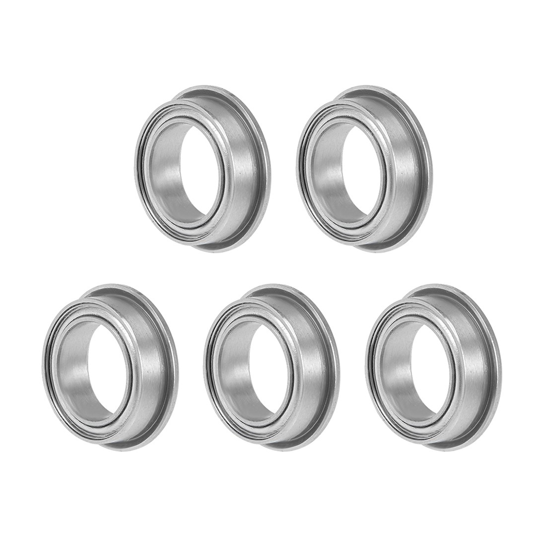 5x MF128ZZ Flange Ball Bearing 8x12x3.5mm Shielded Chrome Bearings
