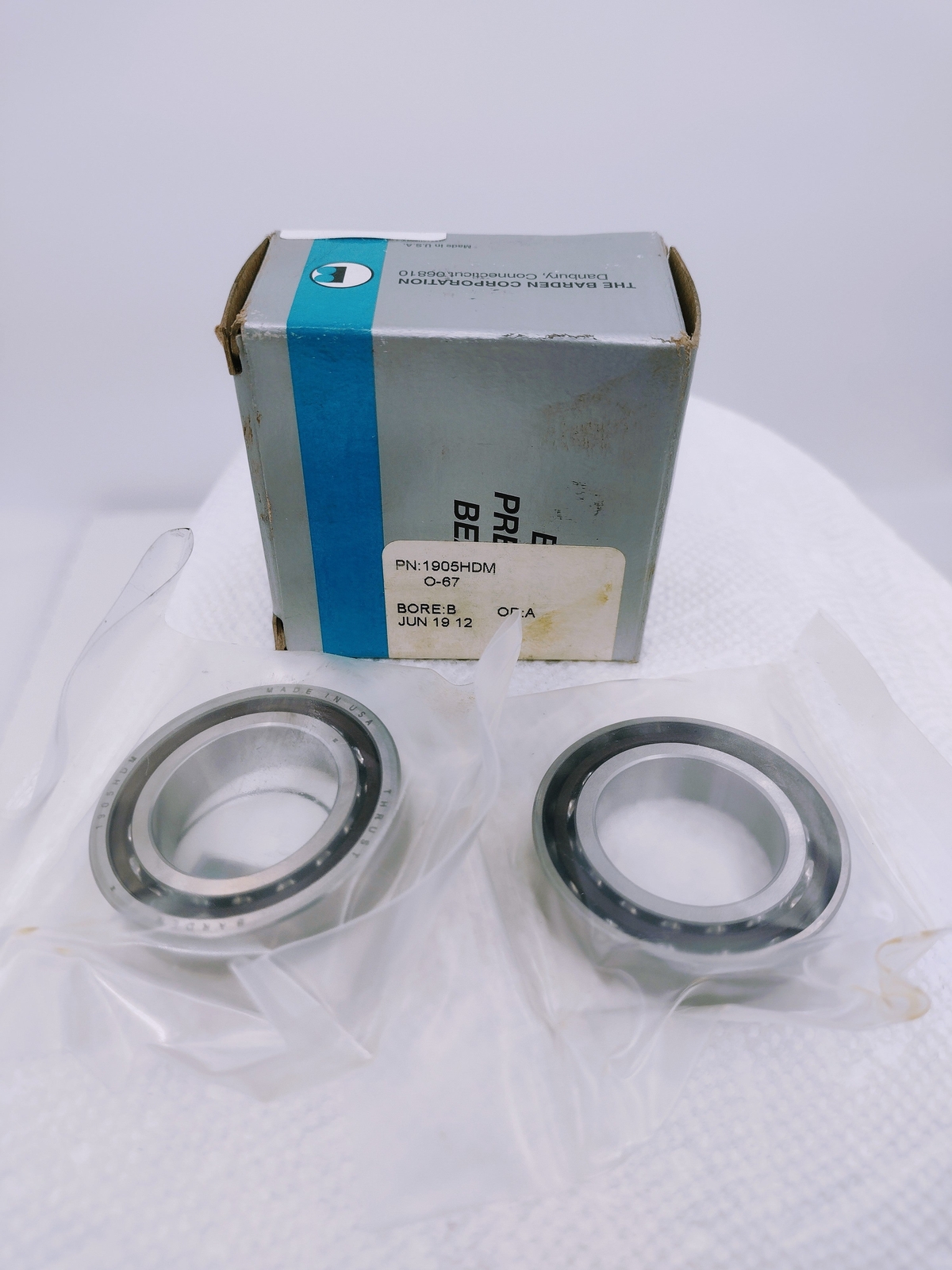 Barden 1905 HDM Angular Contact Bearing (1 Pair)