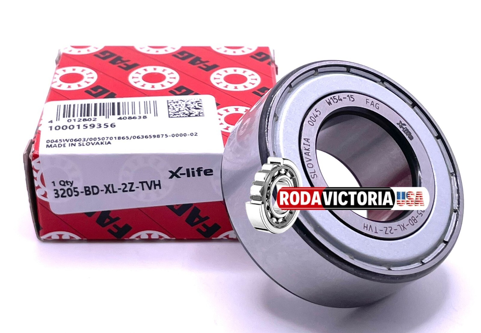 FAG 3205 BD XL 2Z TVH New Double Row Ball Bearing 25x52x20.6mm