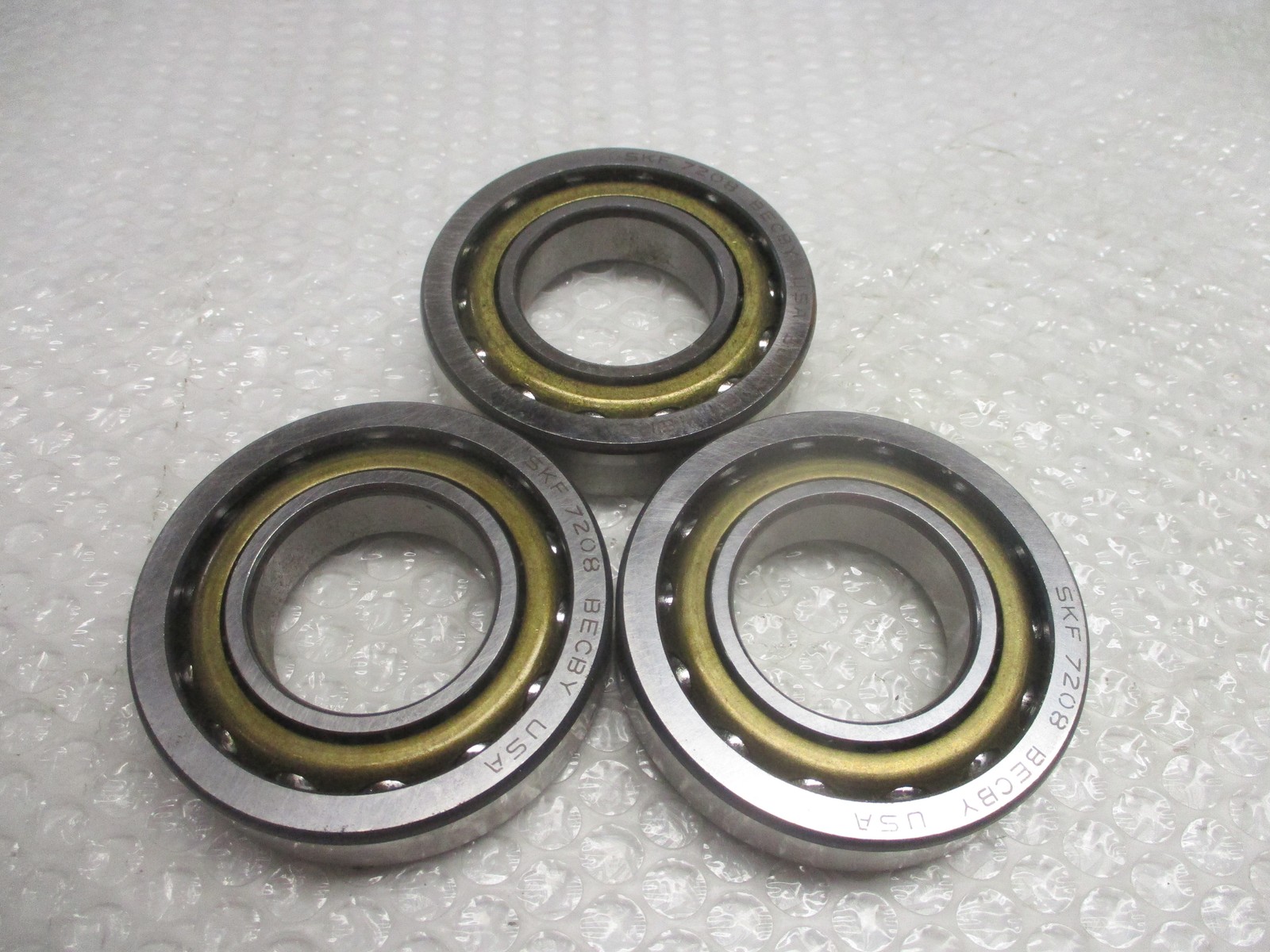 SKF 7208 BECBY BEARING LOT OF 3 NSNP