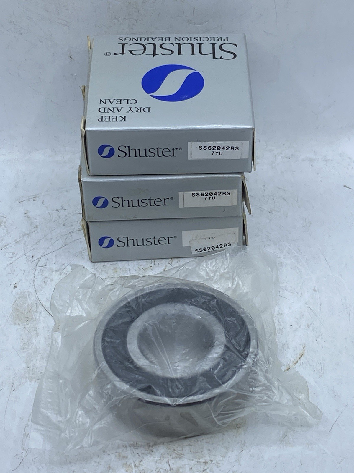 Lot Of 3 Shuster SS62042RS Stainless Steel Ball Bearing 20mm X 47mm X 14mm