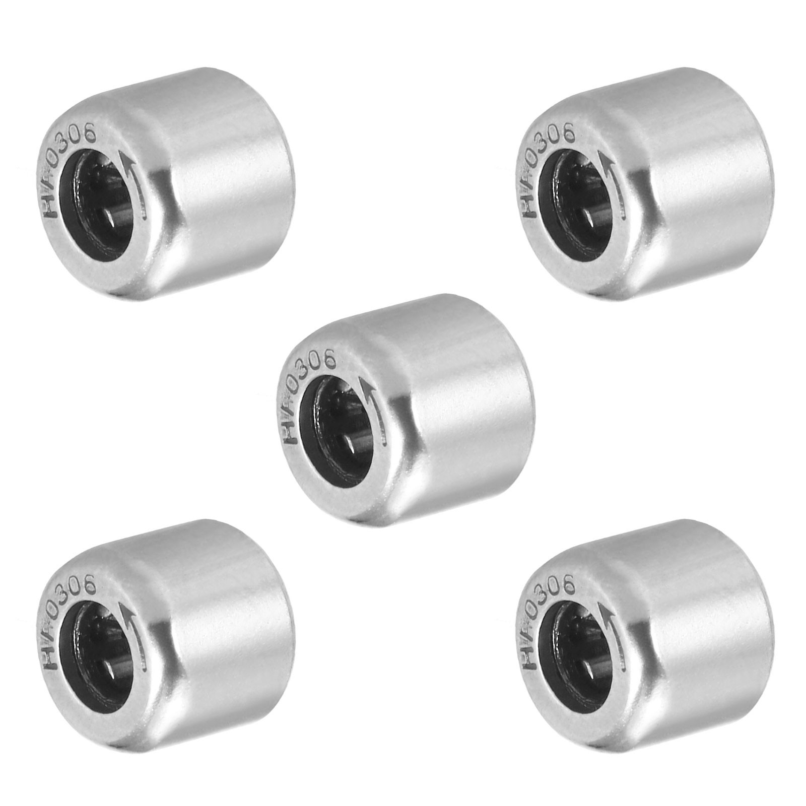 5Pack 3mmx6.5mmx6mm HF0306 Needle Roller Chromium Steel Open End Thrust Bearings