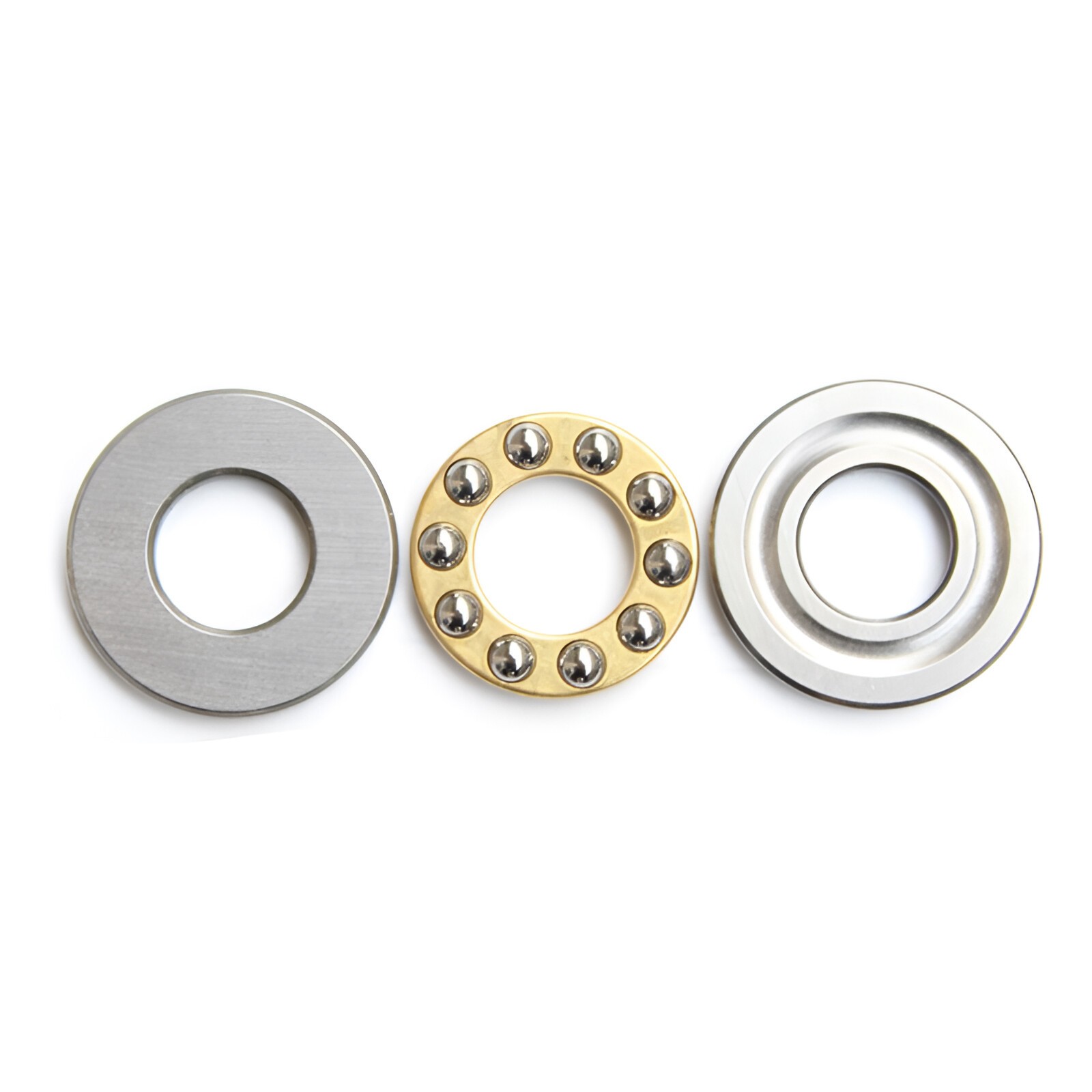 ID 3mm-110mm Thrust Ball Bearing High Precision Flat Thrust Ball Bearings 3 Part