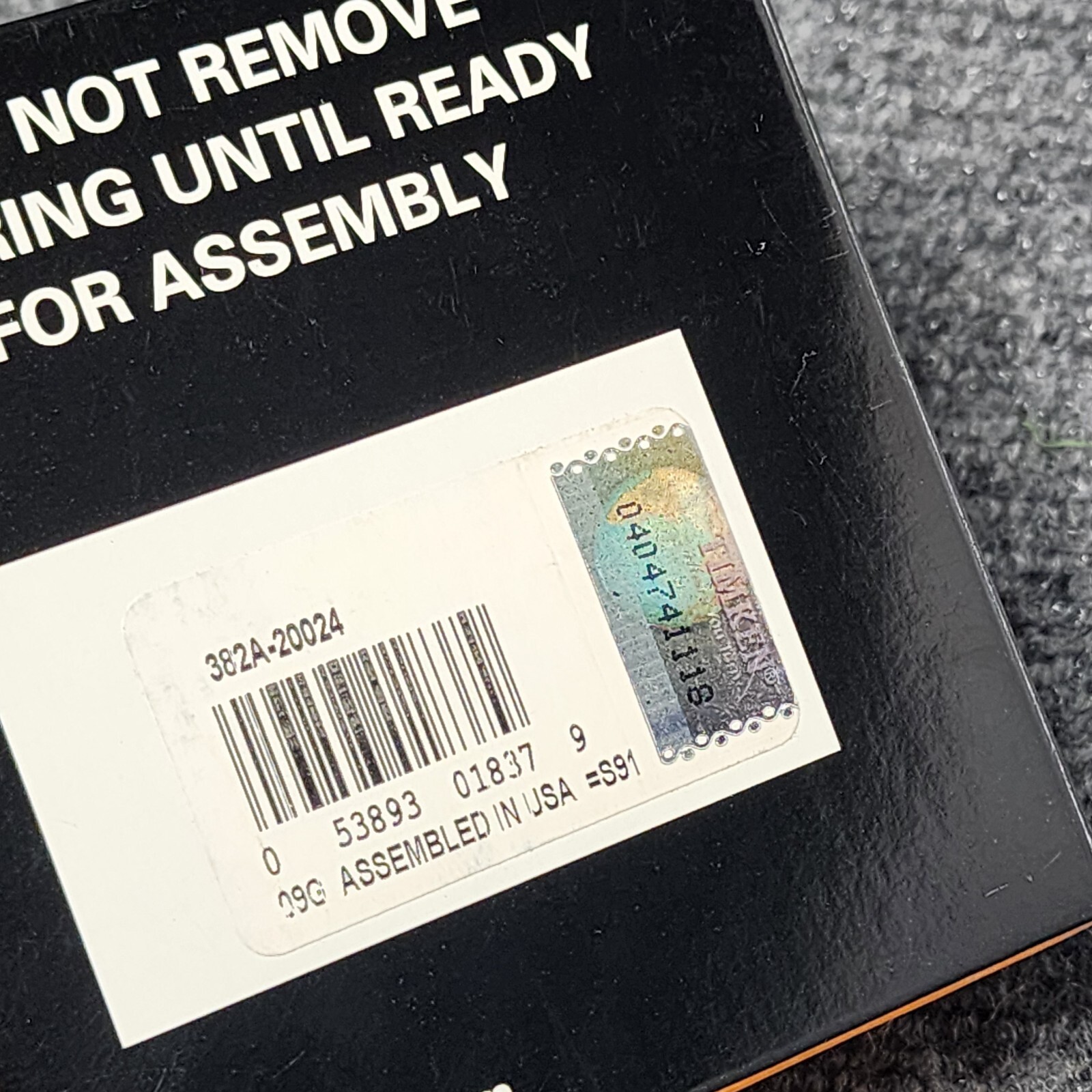 382A Timken Tapered Roller Bearing Cup 3.8125 in OD, 0.6250 in Width