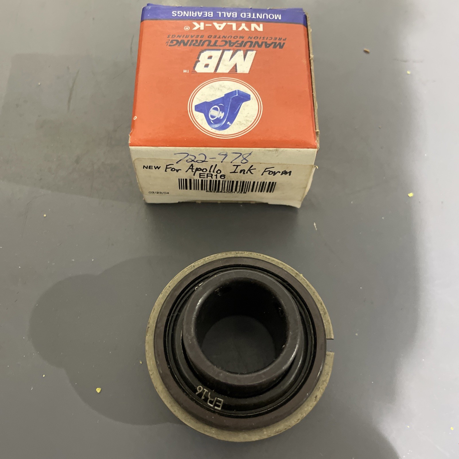 NEW. MB ER16 Insert Bearing, 1.000″ Bore, 2.047″ OD, 1 3/8″ Width