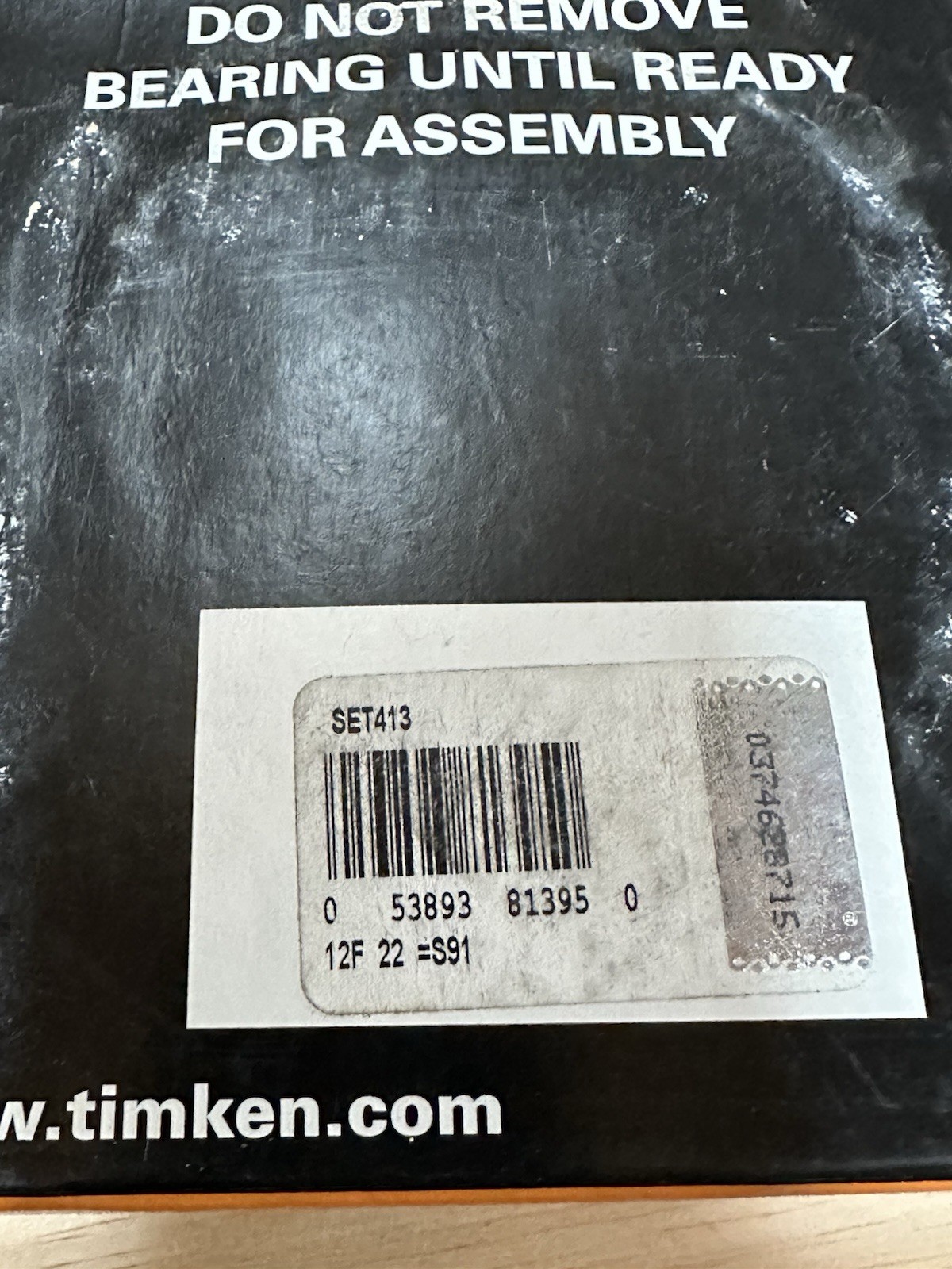 Timken SET413 Tapered Roller Bearing Set HM212011 HM212049 Made in USA
