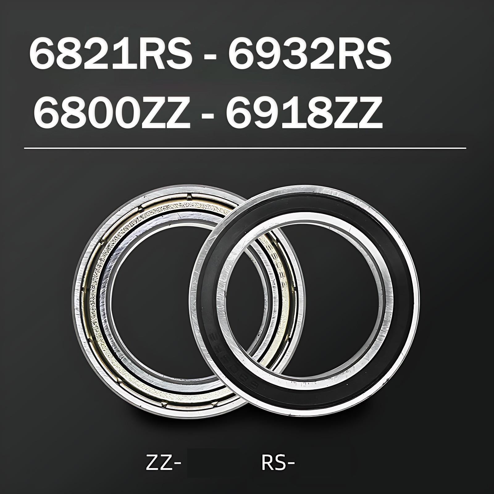 Thin-Wall Deep Groove Ball Bearing 6821RS -6932RS / 6800ZZ -6918ZZ Bearing steel