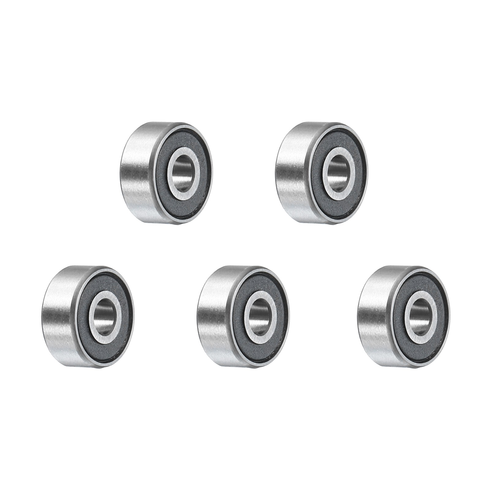 5Pcs R2-2RS Deep Groove Ball Bearings 1/8″x3/8″x5/32″ Double Metal Shielded Z3