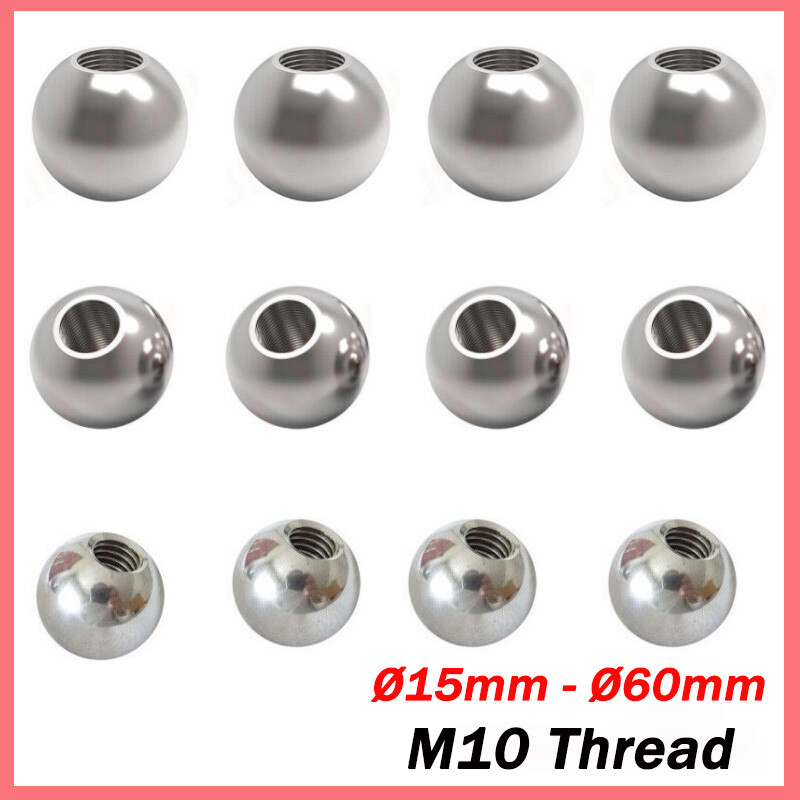Stainless Steel Bearing Ball With M10 Half Thread Diameter Ø15mm – Ø60mm