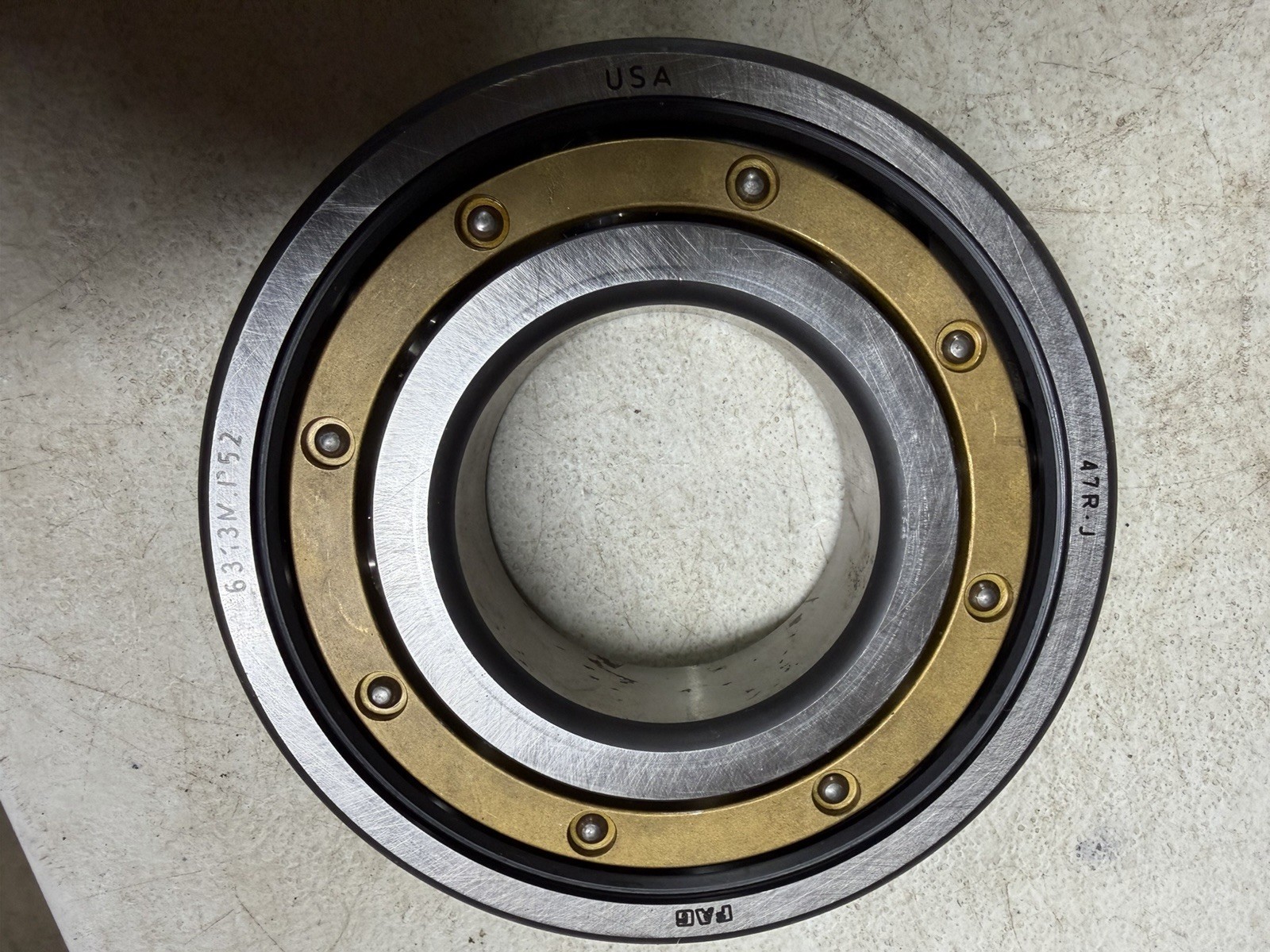 FAG 6313M P52 Deep Groove Ball Bearing, New Old Stock, See Description!