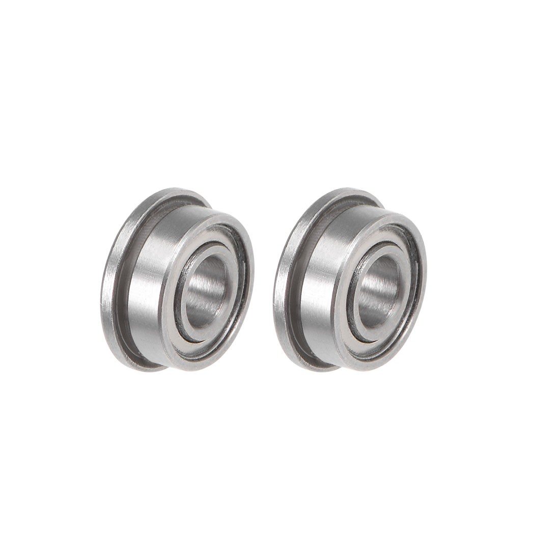 F683ZZ Flange Ball Bearing 3x7x3mm Shielded Chrome Bearings 2pcs