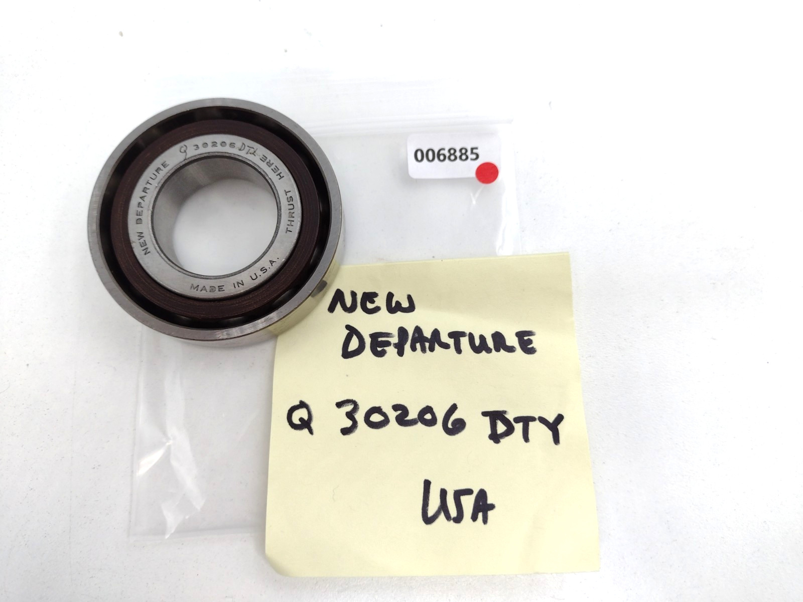 *** New Departure 30206 Single Row Angular Contact Bearing 30 mm Bore