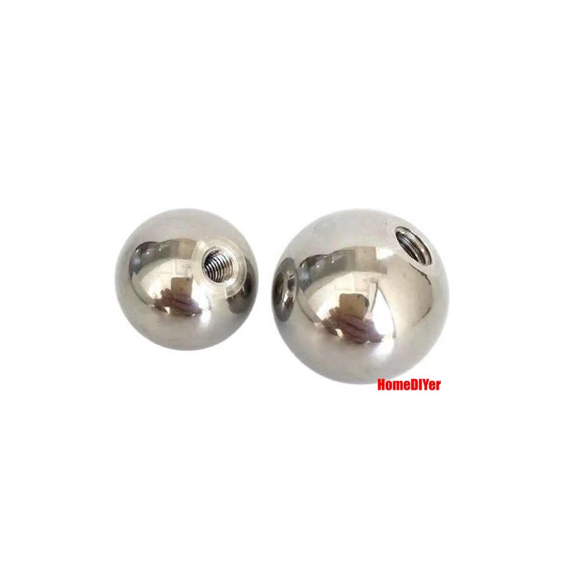 Stainless Steel Blind Hole Ball With Thread M2-M12 Drilling Balls Dia 5mm~30mm