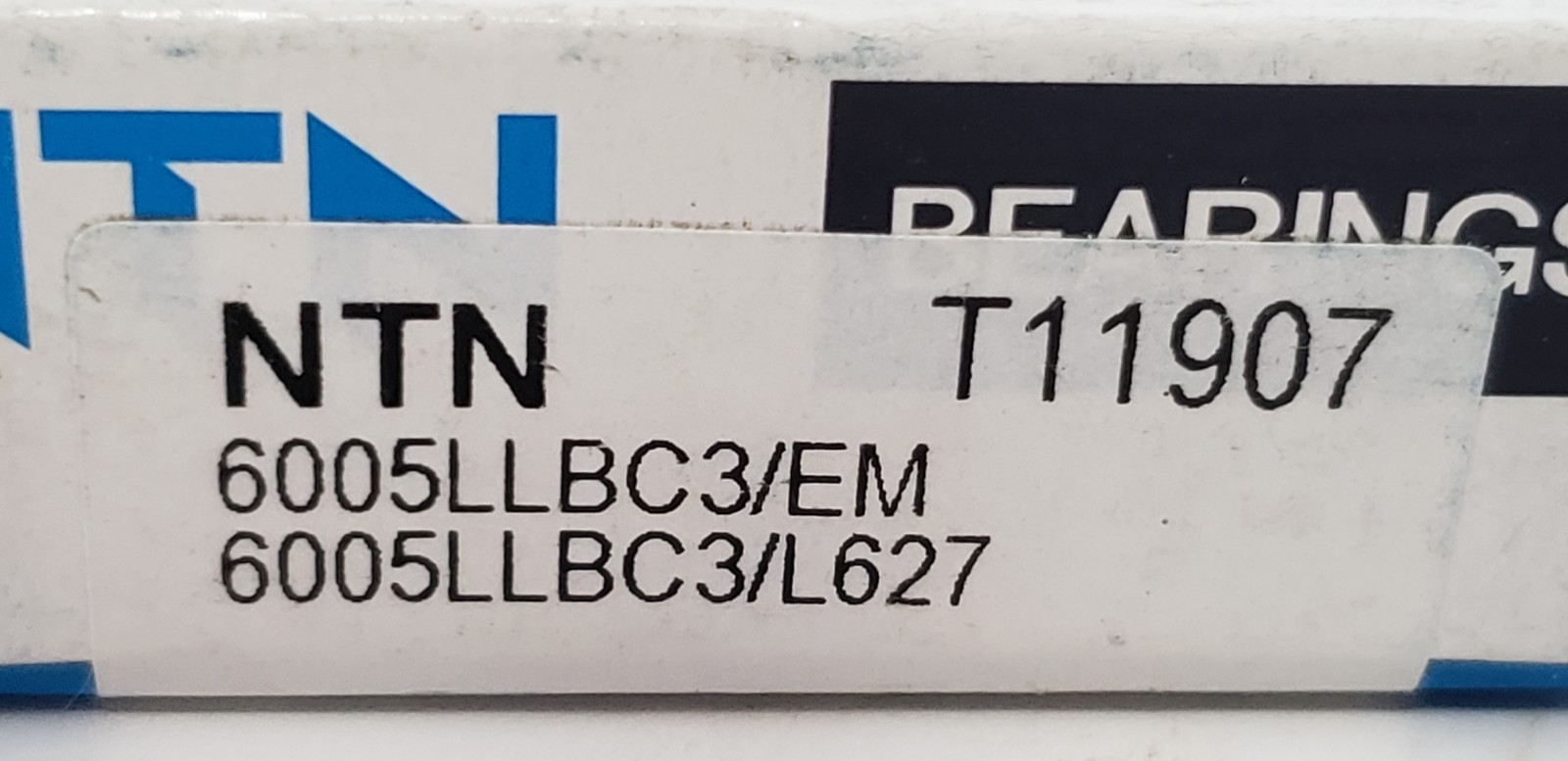 NTN 6005LLBC3/L627 SINGLE ROW RADIAL BALL BEARING, 25x47x12mm, NIB