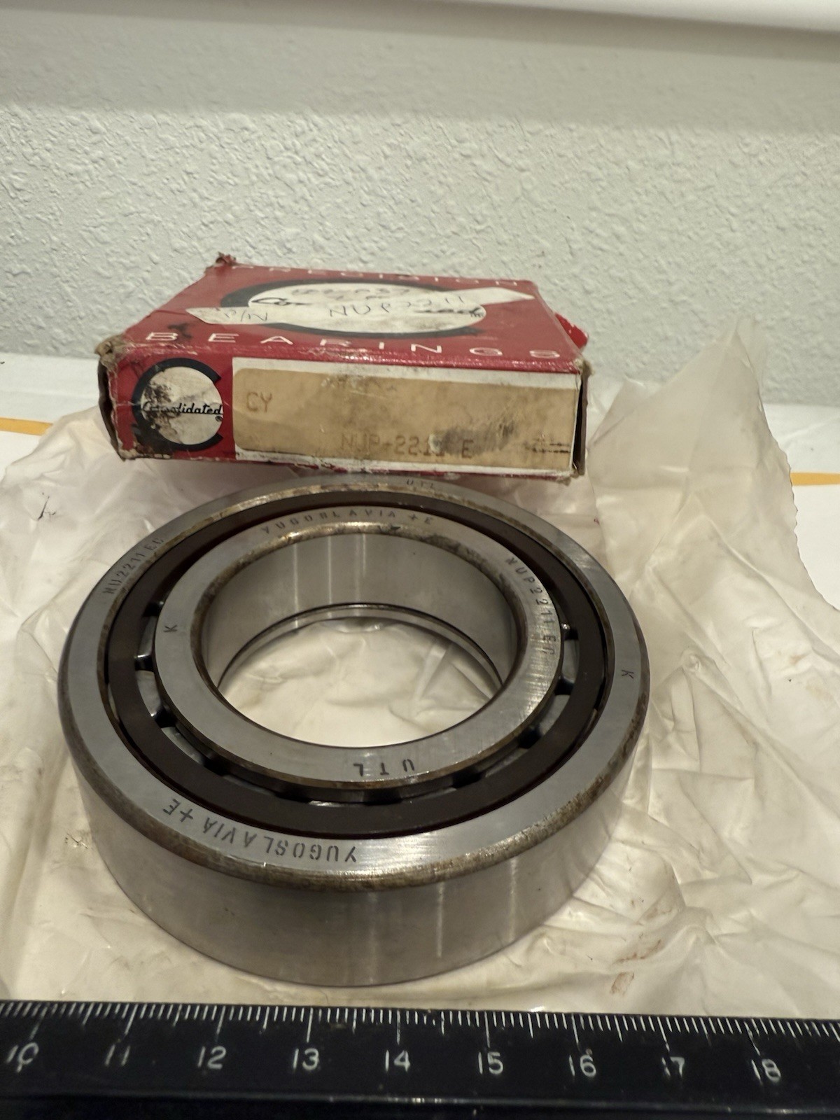 New Consolidated NUP2211 E Cylindrical Bearing, 55MM ID, 100MM OD, 25MM Width