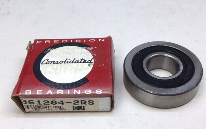 Consolidated 361204-2RS Ball Bearing 20mm ID X 52mm OD X 14mm W Precision