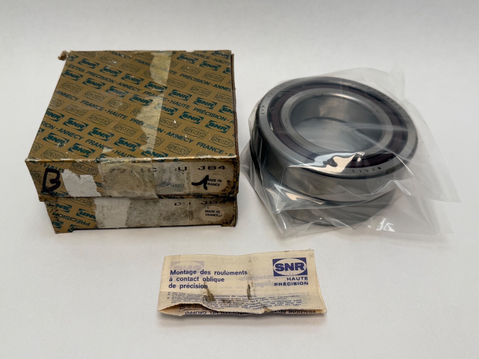 SNR 7211CDUJ74 Bearing 7211-C-T-DUL-P4 7211-C-DU-J74 55x100x21 mm 2 Pcs
