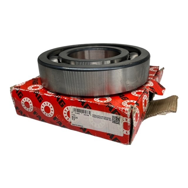 FAG 6316-C3 Deep Groove Ball Bearing Ball Bearing Open 80x170x39mm