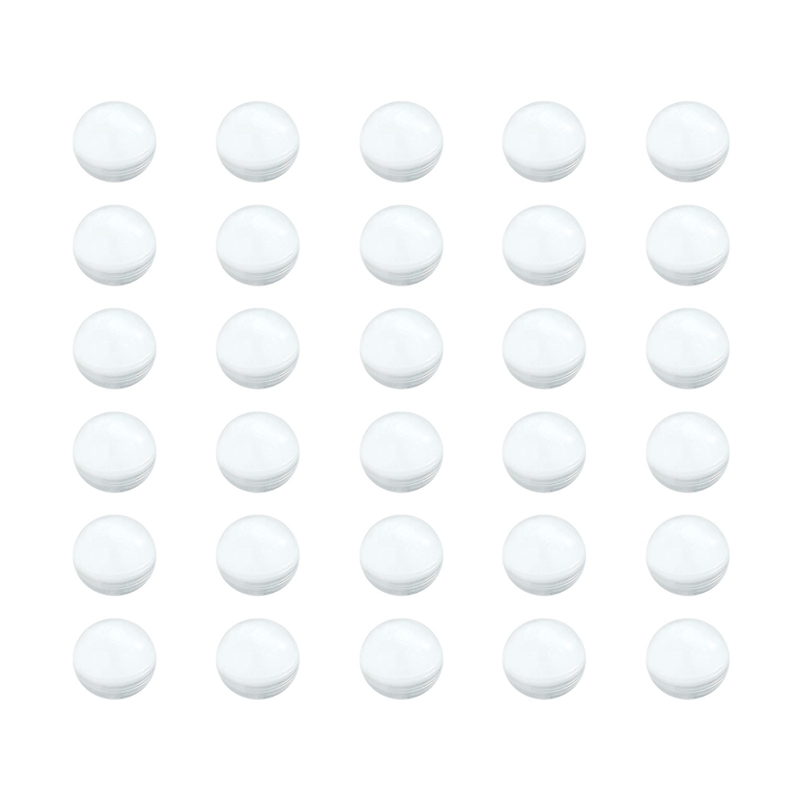 400Pcs, 6.35mm Lab Boiling Stones Solid Round Clear Glass Boiling Beads