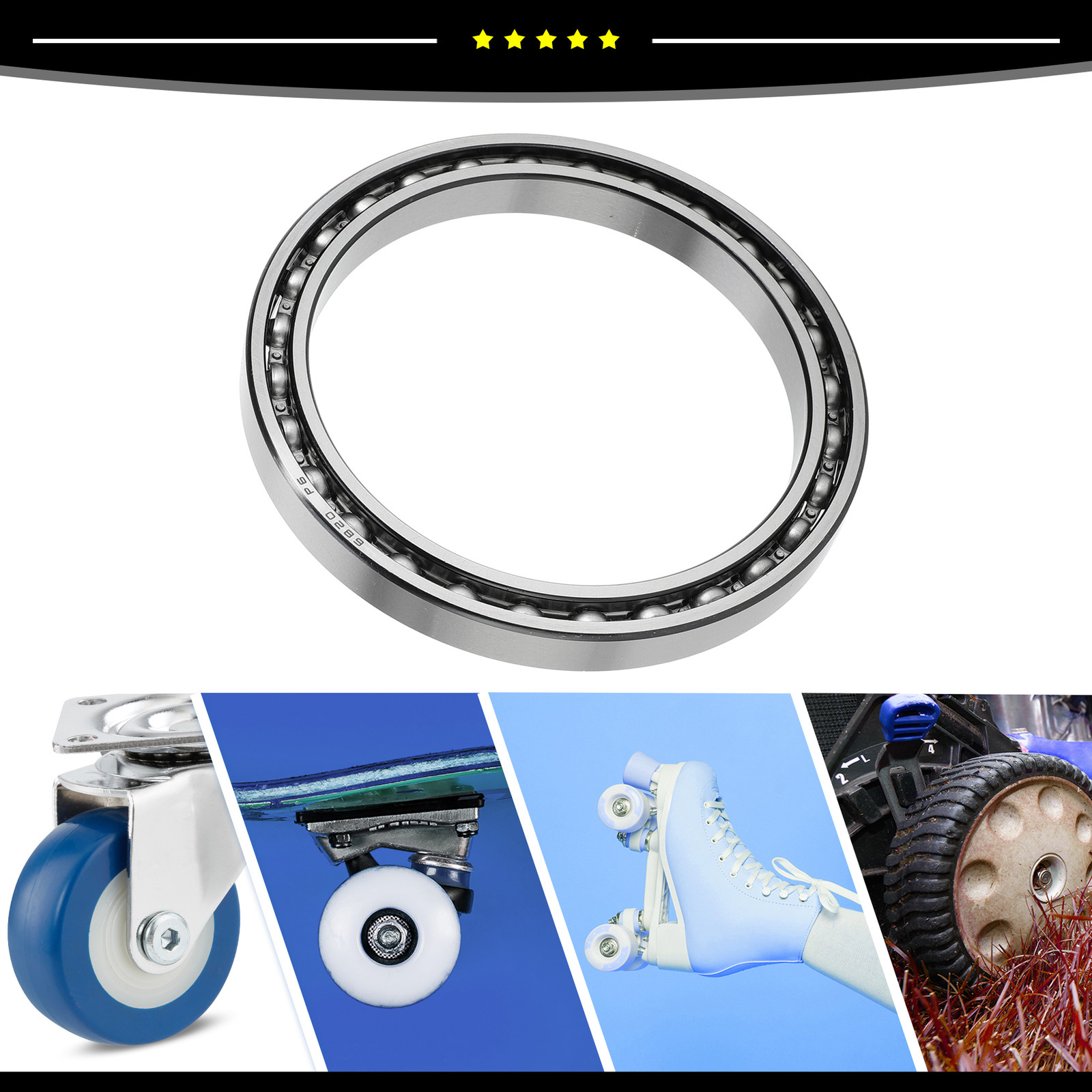 Universal Piece of 1 6820 Deep Groove Ball Bearings P6 100x125x13mm Bearings
