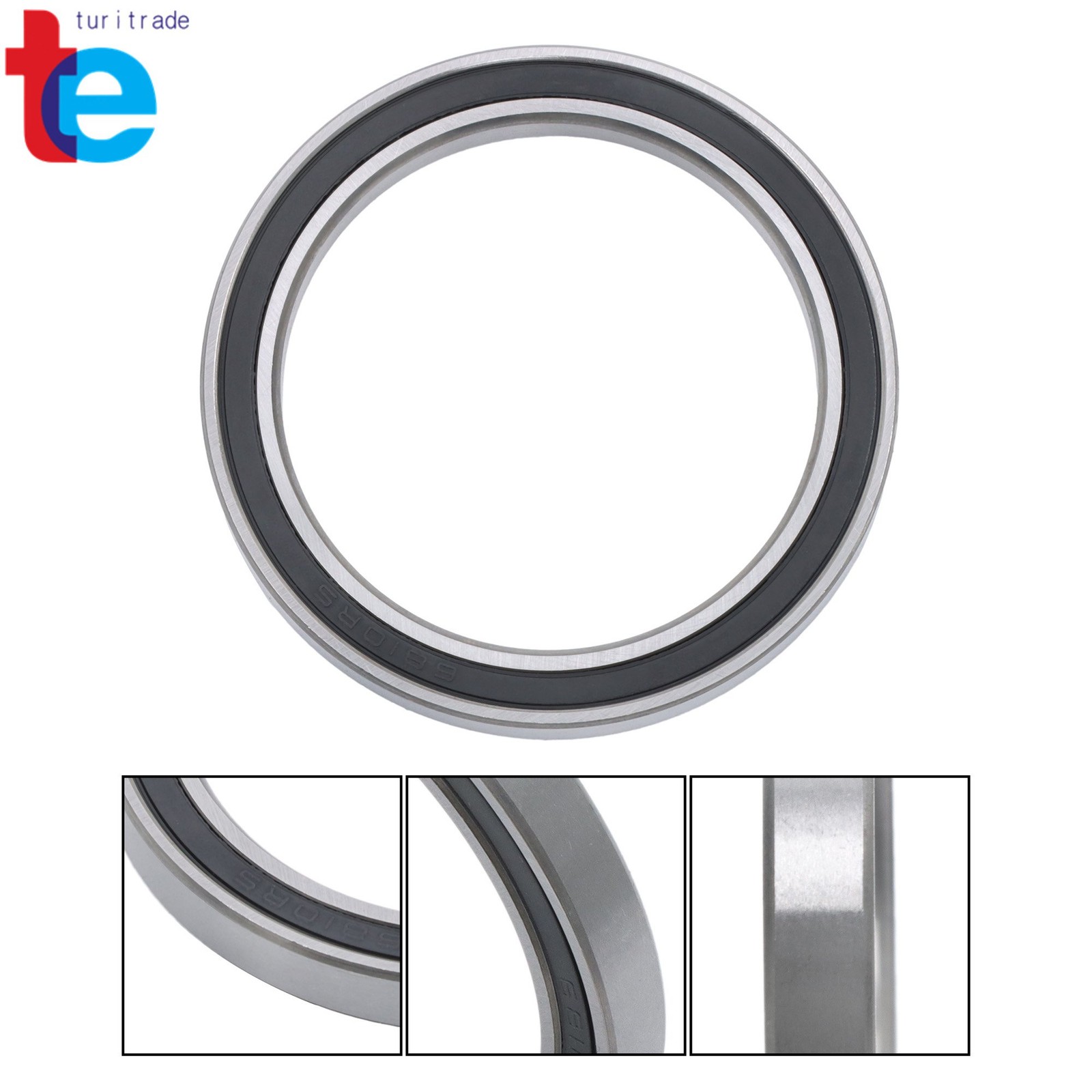 10pcs 6810-2RS Sealed Ball Bearings 50x65x7mm Pre-Lubricated Industrial