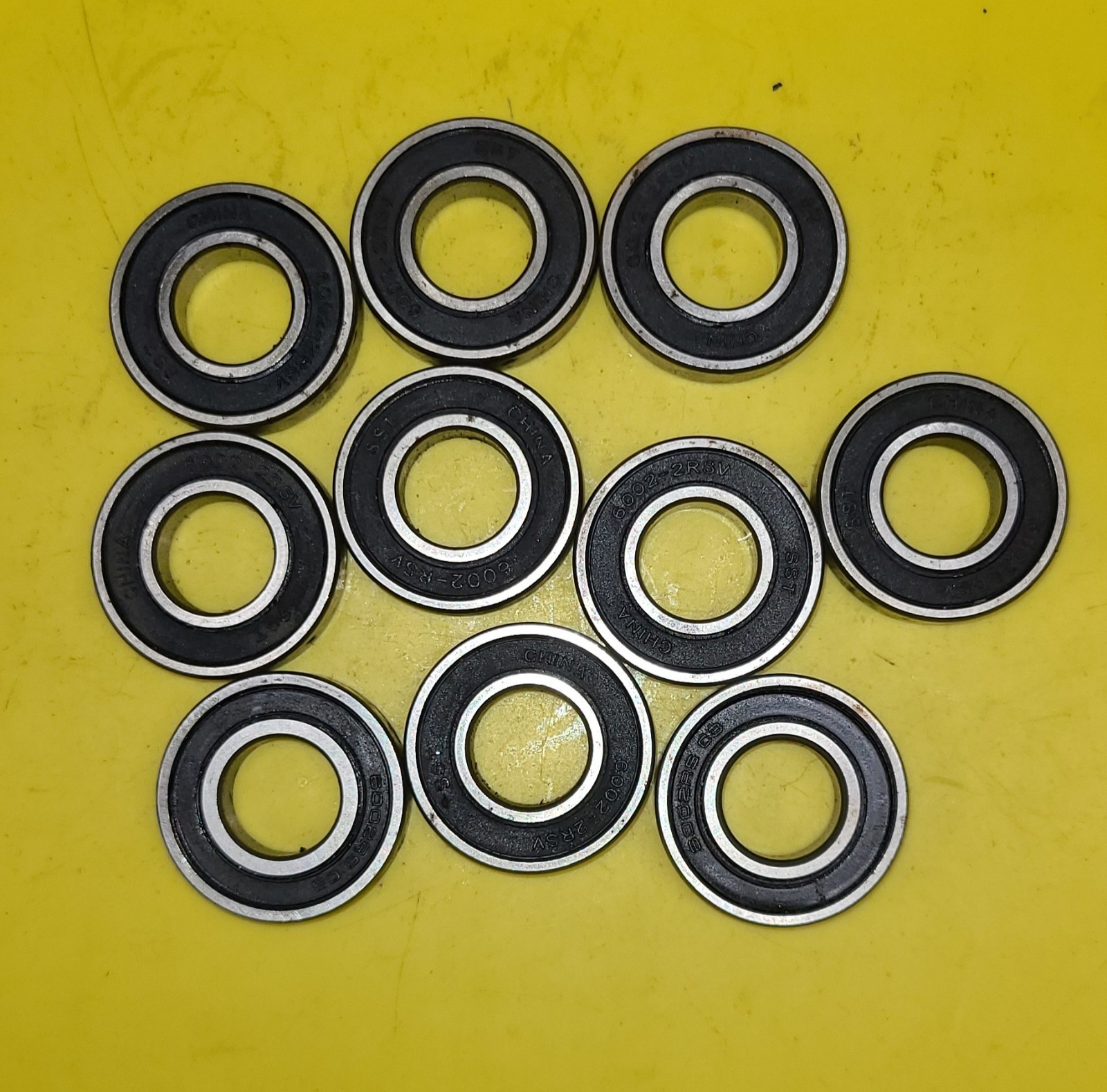 BL/SST 6002-2RS Radial Ball Bearing, 15mm x 32mm x 9mm Double Sealed (10 Pack)