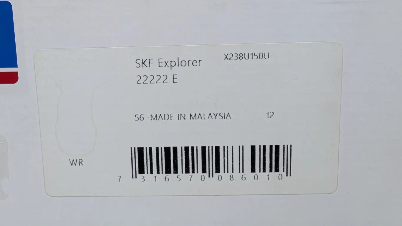 SKF 22222-E Spherical Roller Bearing 110mm ID 200mm OD 53mm Wide Explorer