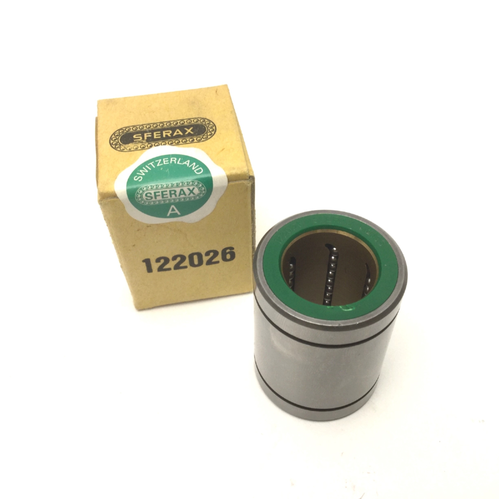 SFERAX 122026 Precision Linear Bearing ID: 19.05mm OD: 31.75mm Length: 41.275mm