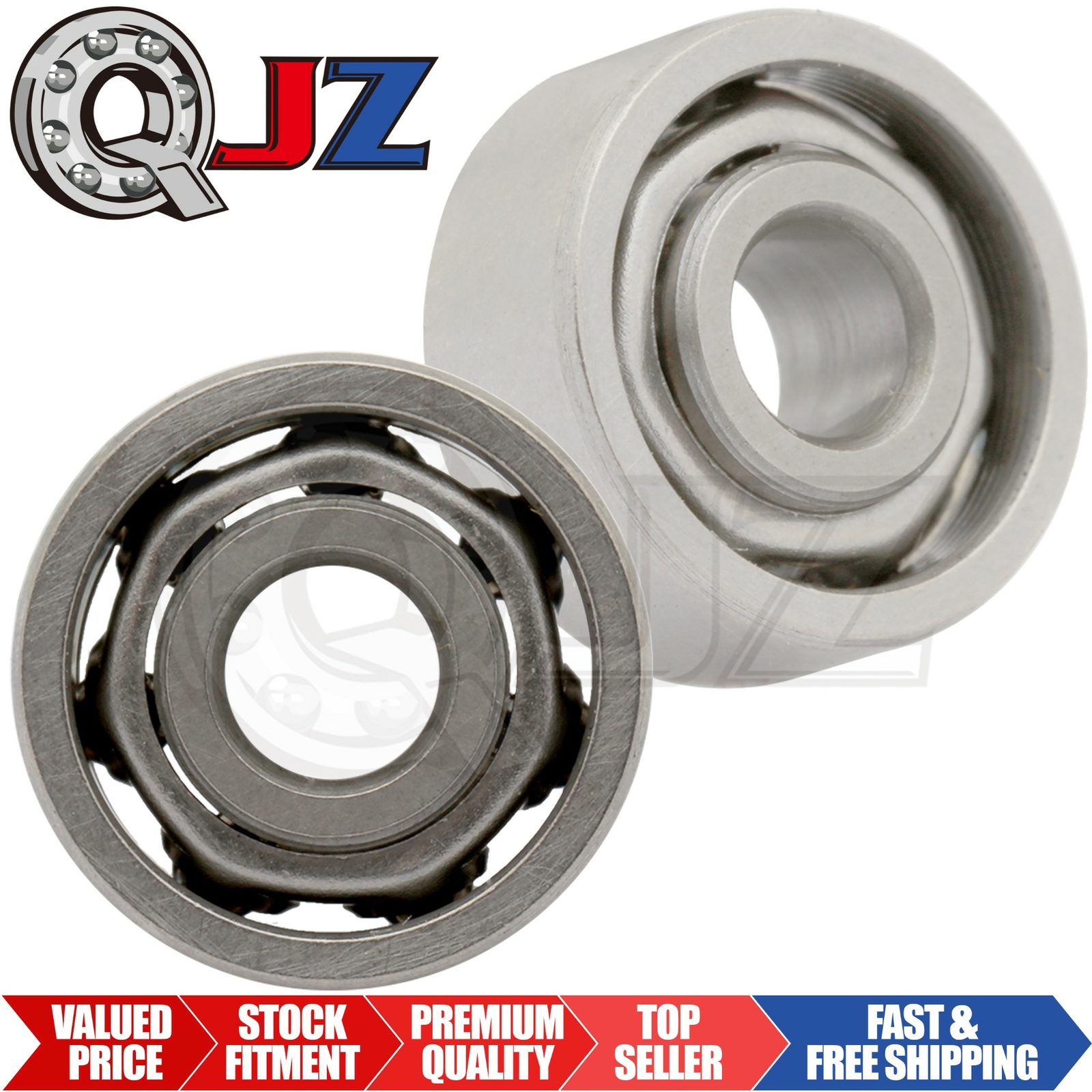[Qty.2] New R2-Open Miniature Ball Bearing [0.125″ Bore x 0.375″ OD x 0.1563″ W]