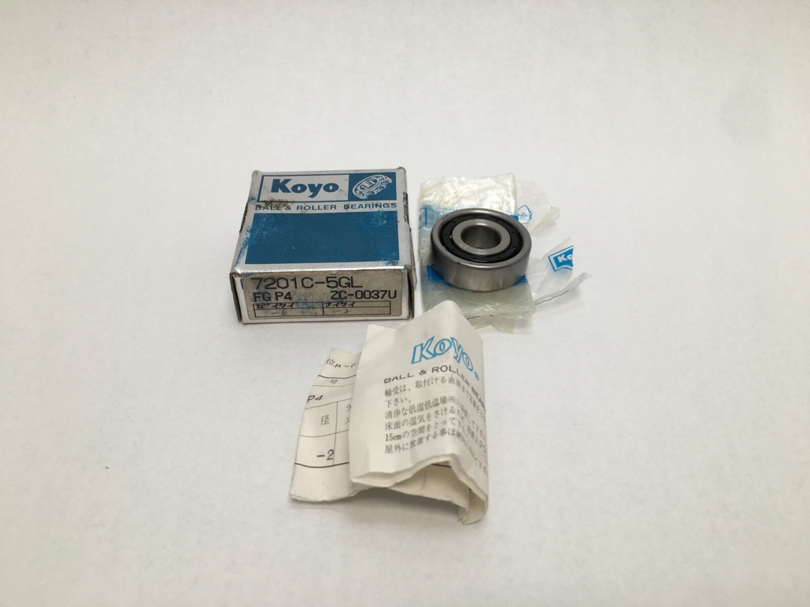 KOYO 7201C Precision Angular Contact Bearing 12x32x10 mm 7201 C 5GL P4 Japan