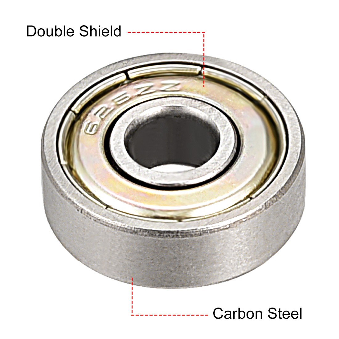 10pcs Deep Groove Ball Bearing 626ZZ Double Shield Carbon Steel