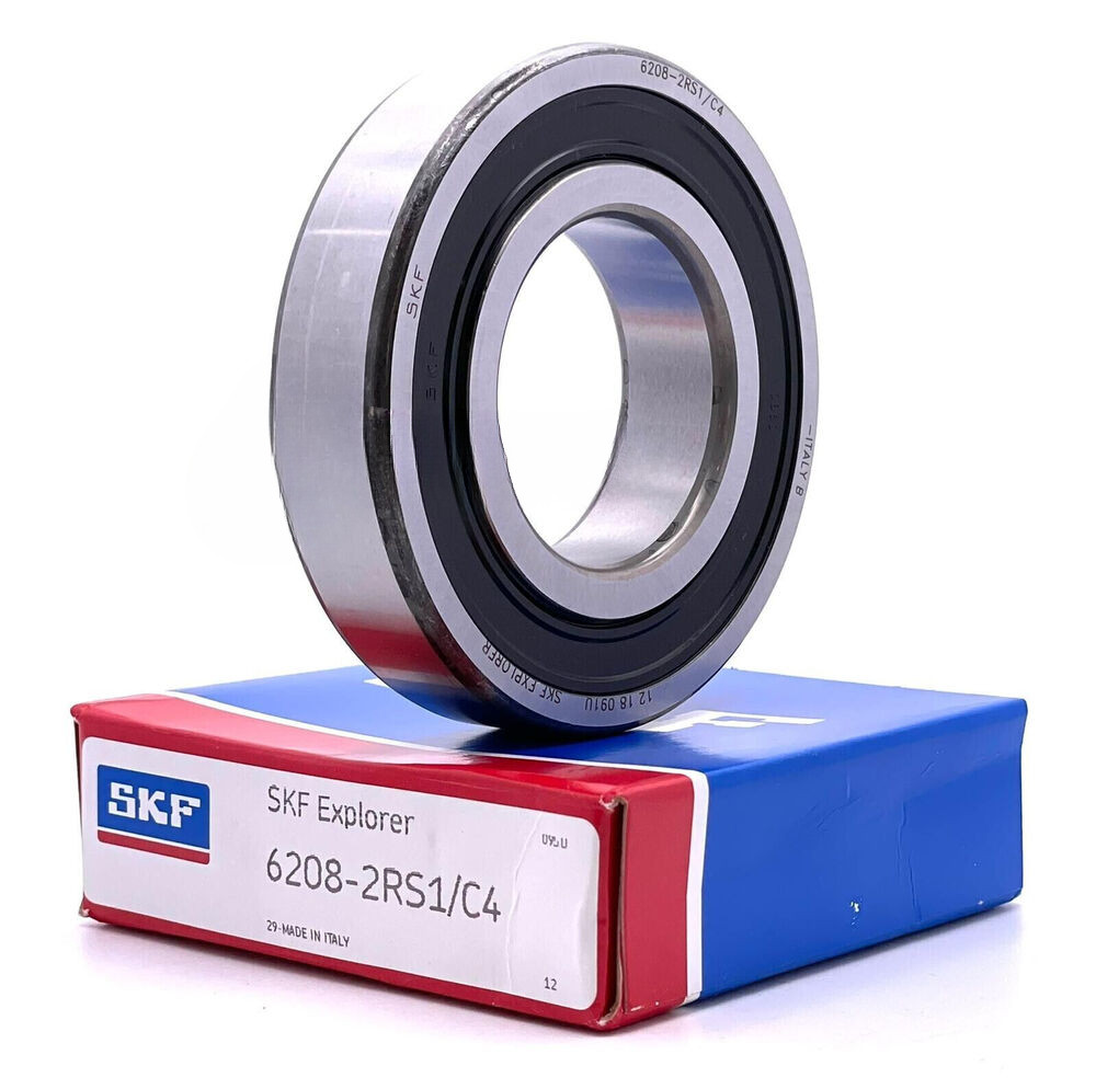 NEW SKF 6208 2RS1 C4 DEEP GROOVE BALL BEARING, RUBBER SEALED 40x80x18 mm
