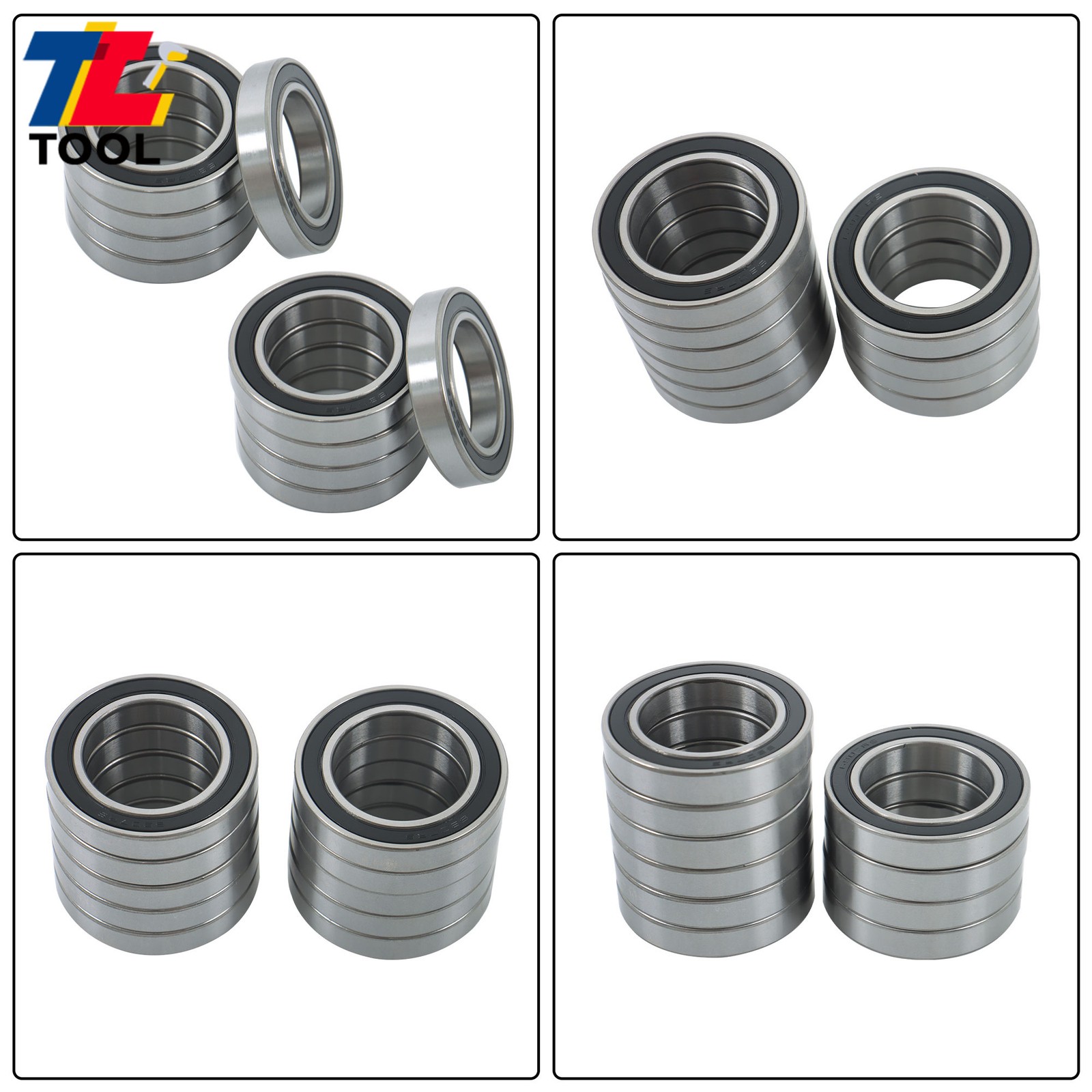 Industrial 6907-2RS Bearings 10pcs 35x55x10mm Double Sealed