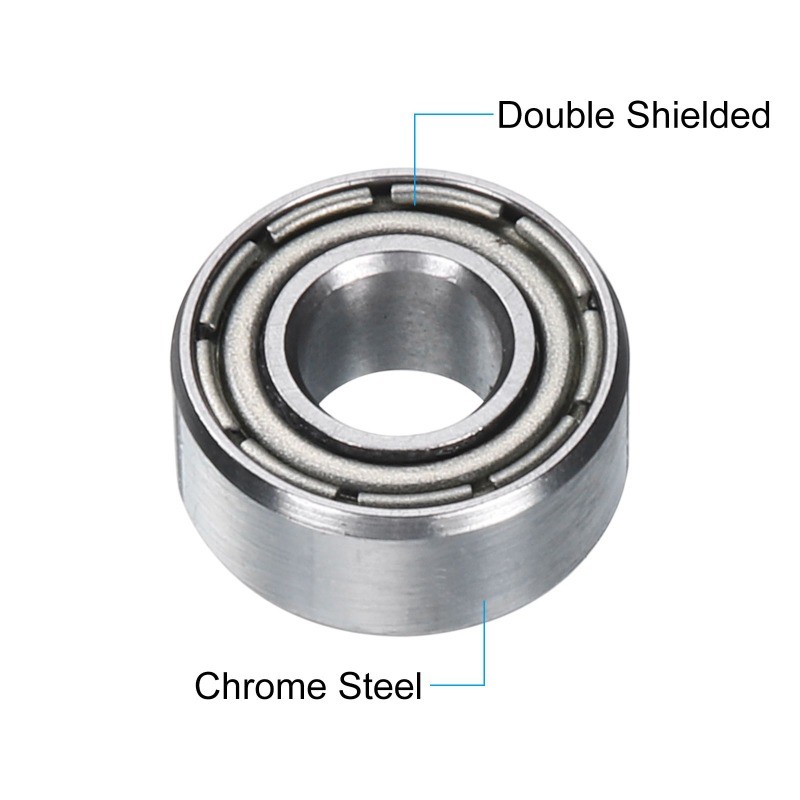 50pcs 684ZZ Deep Groove Ball Bearings 4x9x4mm Sealed, P0 (ABEC 1)