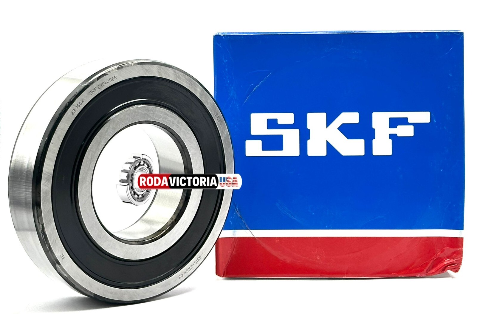 SKF 6315 2RS C3 Deep Groove Ball Bearing, Rubber Sealed 75x160x37 mm