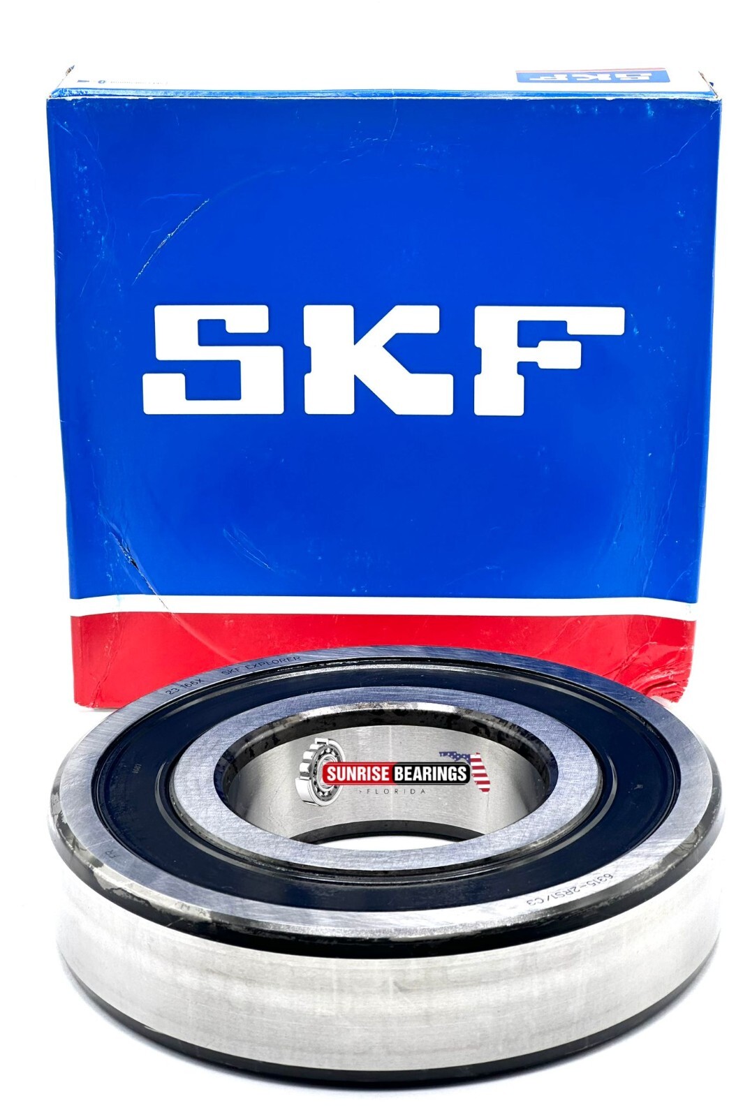 SKF 6315 2RS C3 Deep Groove Ball Bearing, Rubber Sealed 75x160x37 mm
