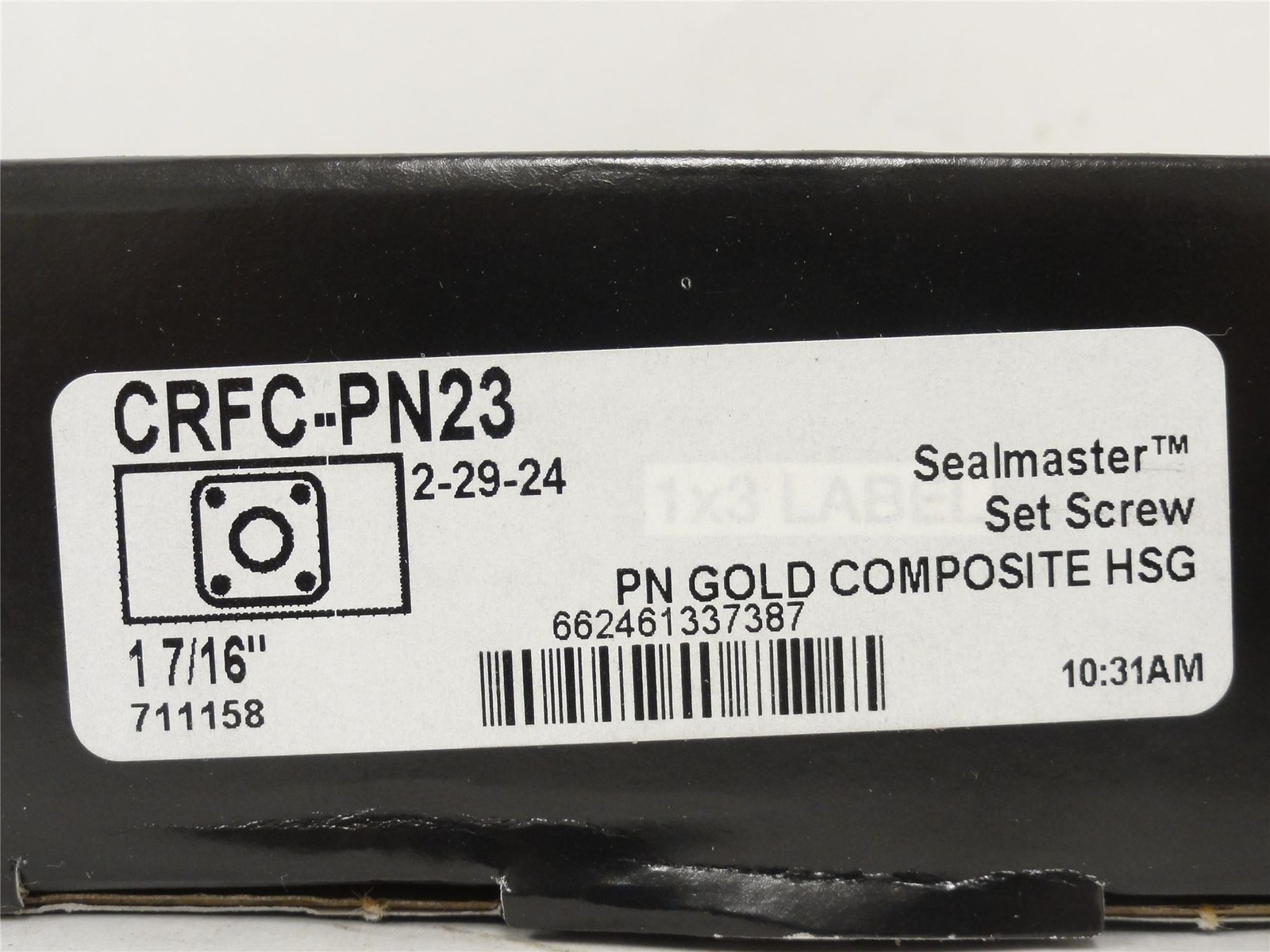 239825 New In Box; SealMaster CRFC-PN23 Bearing Unit; 1-7/16″ ID; 4-Bolt