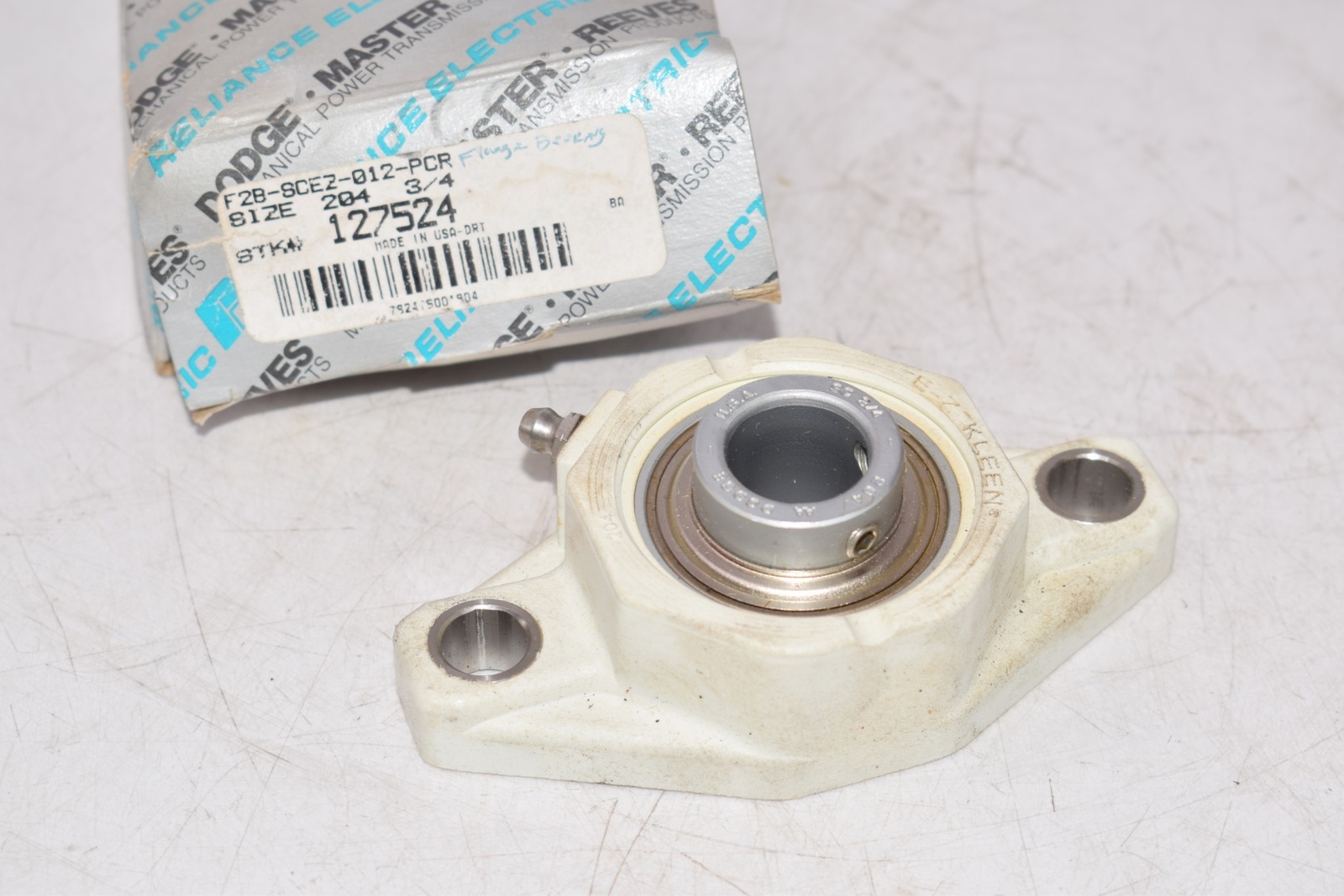NEW DODGE F2B-SCEZ-012-PCR 127524 E-Z Kleen Flange-Mount Ball Bearing Unit – 3/4