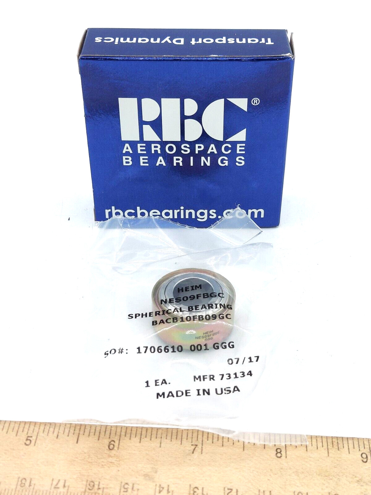 RBC NES09FBGC Airframe Spherical Bearing HEIM BACB10FB09GC BOEING *NEW SEALED*