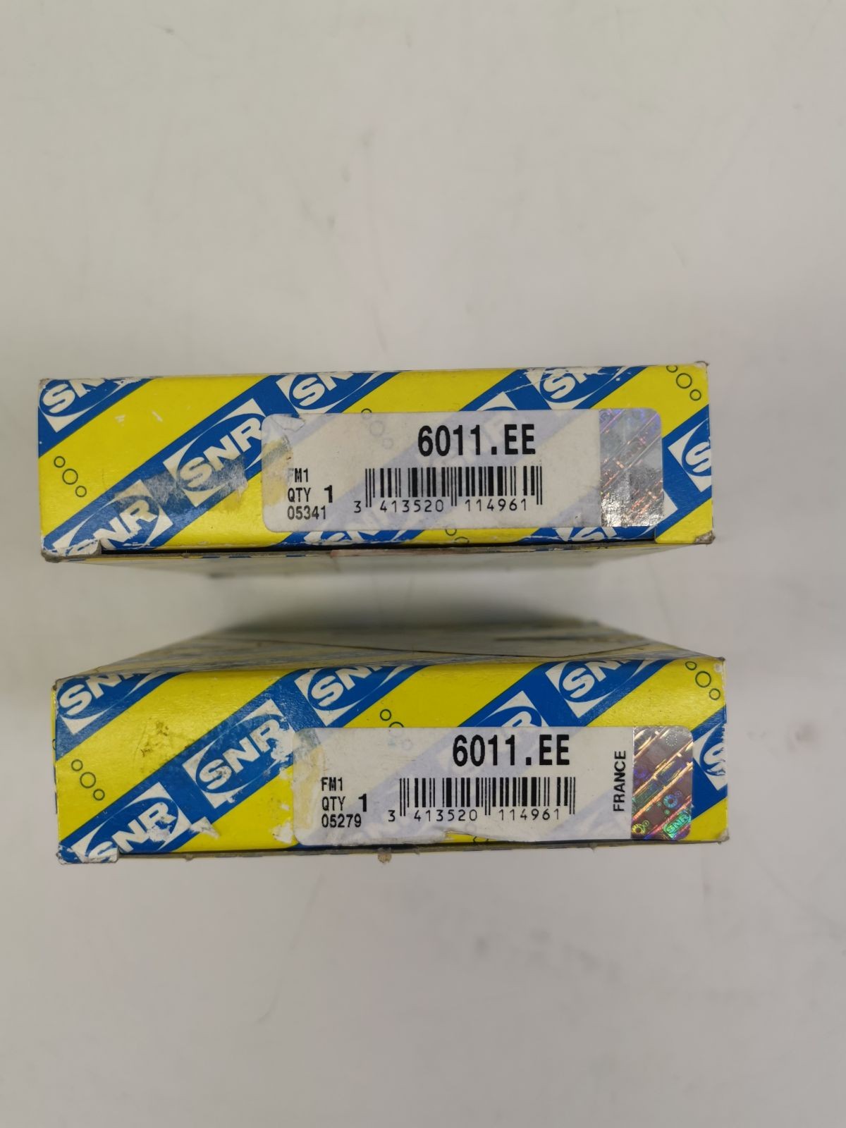 SNR 6011.EE Ball Bearing Rubber Sealed 55x90x18mm Pack of 2 NEW
