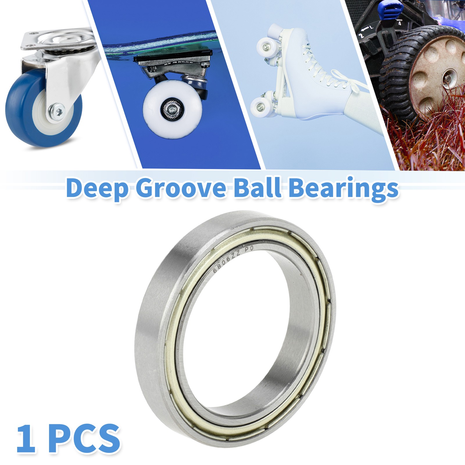 6806ZZ Deep Groove Ball Bearings P0 30x42x7mm 1 Pc Scooter Skateboard Wheel